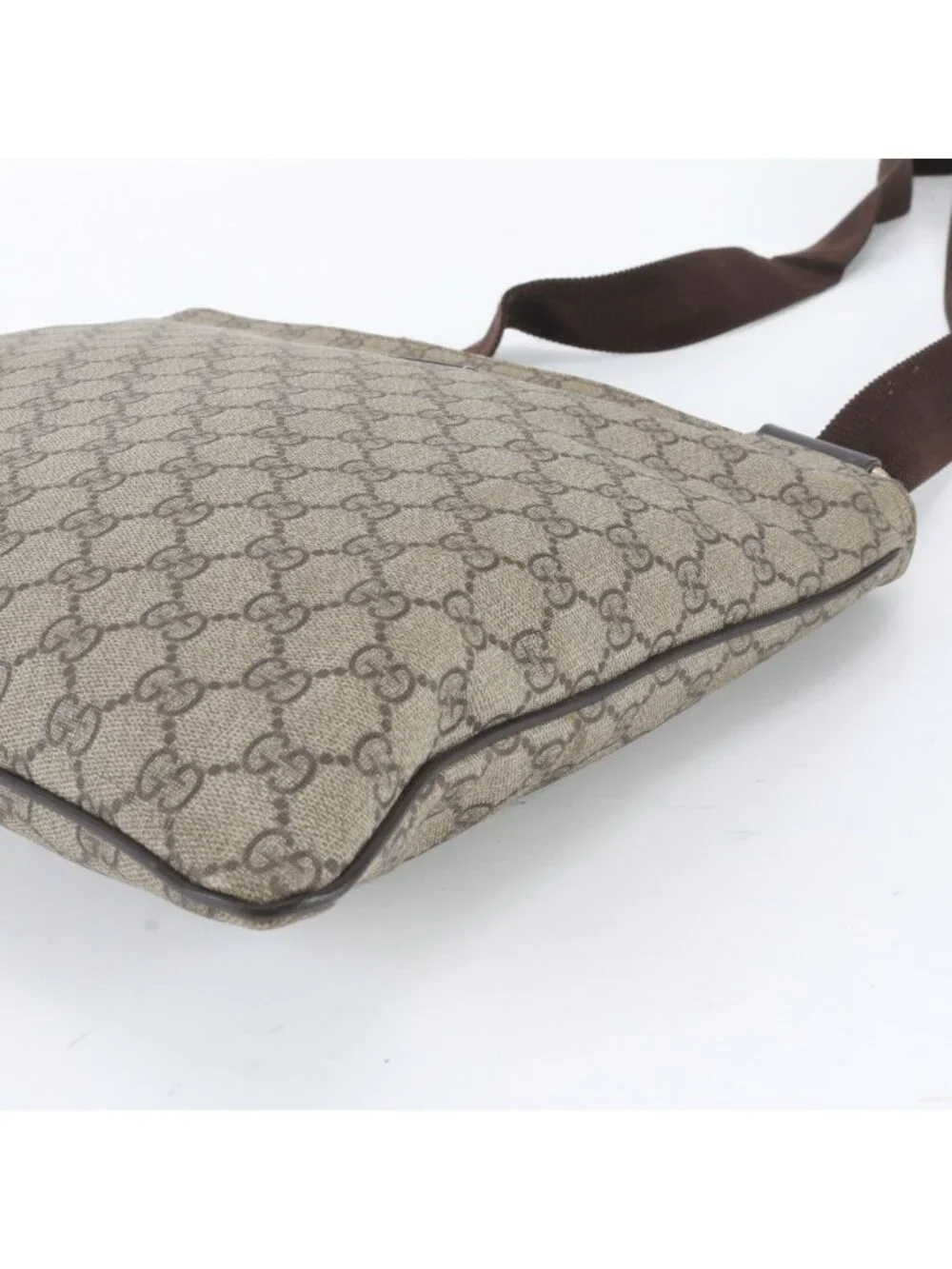 Gucci GG Supreme Leather Shoulder Bag Crossbody Messenger Business Tote
